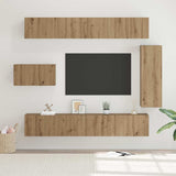TV Cabinet Set 8 pcs Artisan Oak Engineered Wood 3393134