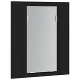 LED Bathroom Mirror Cabinet Black 40x12x45 cm Acrylic 804949