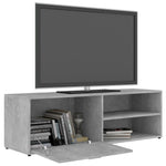 ZNTS TV Cabinet Concrete Grey 120x34x37 cm Engineered Wood 801156