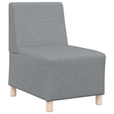 Modular Sofa Unit Armless 2 pcs Light Grey 55 x 74 x 82 cm 3399748