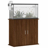 Aquarium Stand Brown Oak 81x36x73 cm Engineered Wood 833630