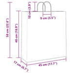 ZNTS Paper Bags 50 pcs with Handles Pink 45x17x48 cm 4101667