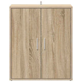 Shoe Cabinet Sonoma Oak 60x35x70 cm Engineered Wood 808921