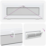 Basement Window RISOR 100x40 cm Tilt 3 Glazing White 4108380