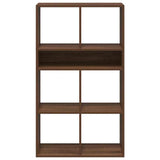 Book Cabinet Brown Oak 66x31x112 cm Engineered Wood 860307
