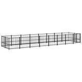Outdoor Dog Kennel Steel 15.02 m 3124604