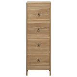 340741 Chest of Drawers 30x30x90 cm Solid Wood Teak