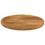 Table Top 60x2,5 cm Round Solid Wood Mango 370074