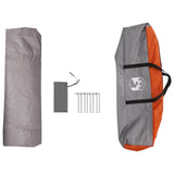 Instant Tent Water-resistant 4-Person Grey and Orange 42042272