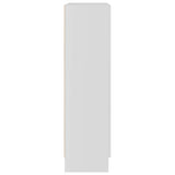 Vitrine Cabinet White 82.5x30.5x115 cm Engineered Wood 802750