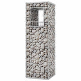 142542 Gabion Basket Posts/Planters 2 pcs Steel 50x50x160 cm