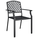 ZNTS 7 Piece Garden Dining Set Anthracite Steel 3188003