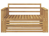 Outdoor Sofa Solid Acacia Wood White 3439126