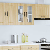 Kitchen Wall Cabinet with Glass Door Lucca Sonoma Oak Engineered Wood 853910