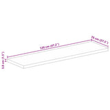 Table Top 120x70x3.8 cm Rectangular Solid Wood Reclaimed 371143