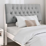 Upholstered Headboard Light Grey 100 cm Solid Pine Wood 879358