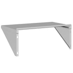 ZNTS Wall Shelf 75x45x31 cm Silver Stainless Steel 30274