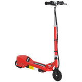 Folding Electric Kids Scooter Ride on Age 7-14, Red/Black T3398P347577