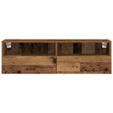 TV Wall Cabinet Old wood 100 x 30 x 30 cm Engineered Wood 862188