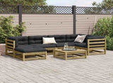 7 Piece Garden Sofa Set Impregnated Wood Pine 3299533