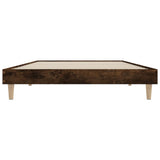 Bed Frame without Mattress Smoked Oak 90x190 cm Single Engineered Wood 832098