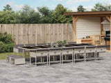 Garden Dining Set Light Grey, Anthracite, Black 3211367
