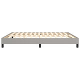 Box Spring Bed Frame Light Grey 180x200 cm Super King Fabric 3120532