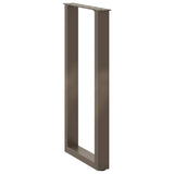 Console Table Legs U-Shaped 2 pcs Natural Steel 28x cm Steel 4013171