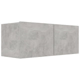 3 Piece TV Cabinet Set Concrete Grey Engineered Wood 3114473
