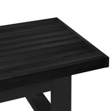 Coffee Table NOAIN Black 119 x 60 x 40 cm Solid Pine Wood 42020913