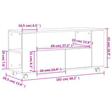 TV Cabinet White 102x34.5x43 cm Engineered Wood 833742