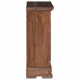 Storage Cabinet 63 x 30 x 79 cm Solid Mahogany Wood 42012413