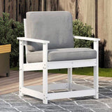 Garden Chair White 62x56x77 cm Solid Wood Pine 832626