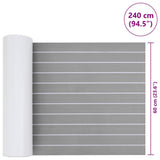 Boat Mat Striped Light Grey with White 240 x 60 x 0.5 cm EVA 42008470