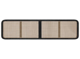 Headboard with Headboard Black 160 x 55 x 3 cm Rattan 42011571