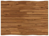 60 x 55 x 75 cm Solid Acacia Wood Natural and White Rectangular 937464