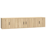 3 Piece TV Cabinet Set Sonoma Oak Engineered Wood 3188417