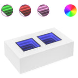 Coffee Table with Infinity LED White 116x69x40 cm 3284056