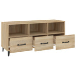 TV Cabinet Sonoma Oak 102x35x50 cm Engineered Wood 812612