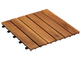 Decking Tile 20 pcs Brown 30 x 30 cm Acacia Hardwood 3444687