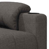 Massage Chair Dark Grey Fabric 348083
