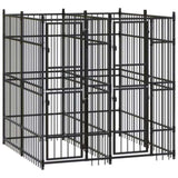 Outdoor Dog Kennel Steel 3.69 m 3097937