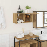 Bathroom Wall Cabinet Artisan Oak 60x25x30 cm Engineered Wood 860066
