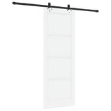 Sliding Door ORKDAL White 78 x 211 cm Solid Pine Wood 3333641
