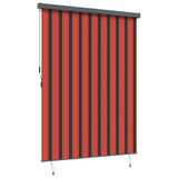 Roller Blind Orange and Brown 200 x 250 cm Fabric and Aluminum 362098