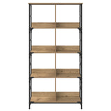 Bookshelf Artisan oak 78.5 x 33 x 153 cm metal PB 8010893