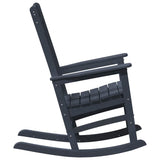 Garden Rocking Chair Navy Blue 92 x 70 x 108cm HDPE 42006614