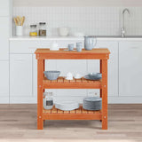 Work Bench Wax Brown 78.5 x 50 x 80 cm Solid Pine Wood 865374