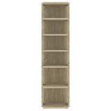Shoe Cabinets 2 pcs Sonoma Oak 27.5x27x102 cm 808492