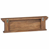 Wall Mounted Coat Rack Natural 70 x 10 x 20 cm Solid Teak Wood 42017958
